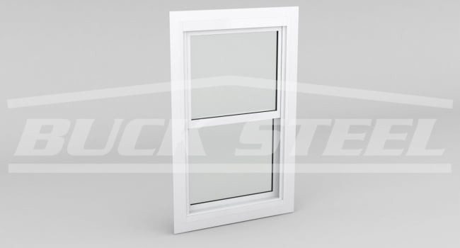 steel building single hung insulated window