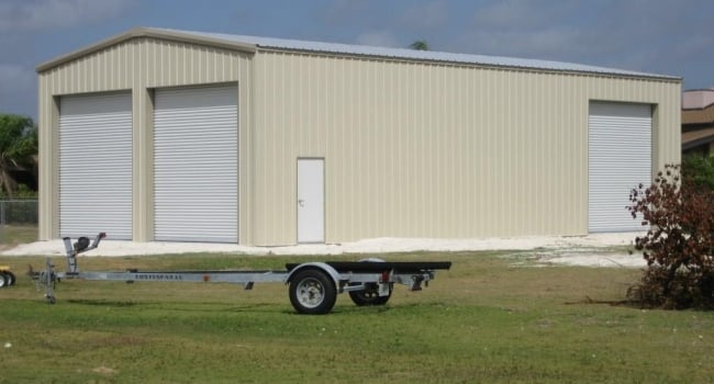 metal garages for boat storage