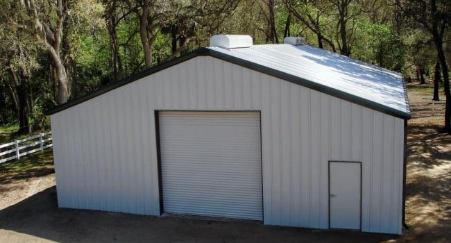 metal garages with ridge vents