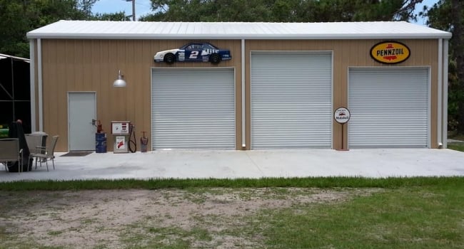 automotive storage metal garages