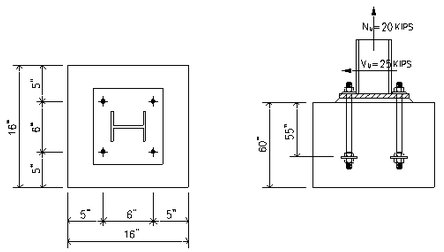 Metal building anchor bolt plans sample screenshot.