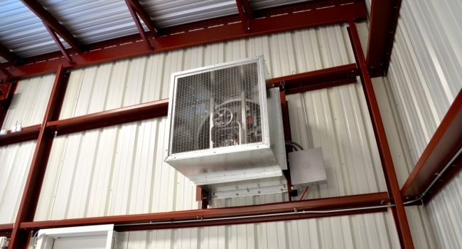 metal building commercial exhaust fan