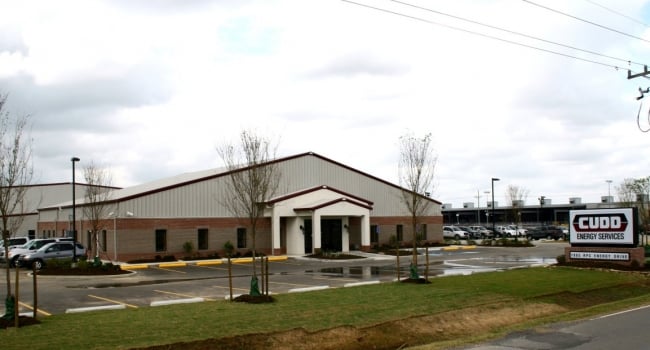 commercial metal office building with warehouse