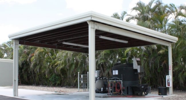 metal single slope roof only