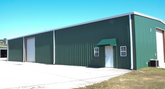 steel building warehouse and office space