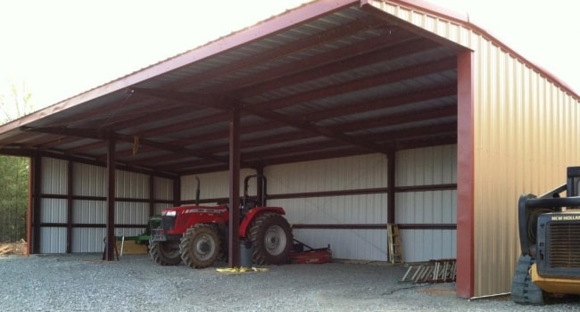 steel tractor storage shed