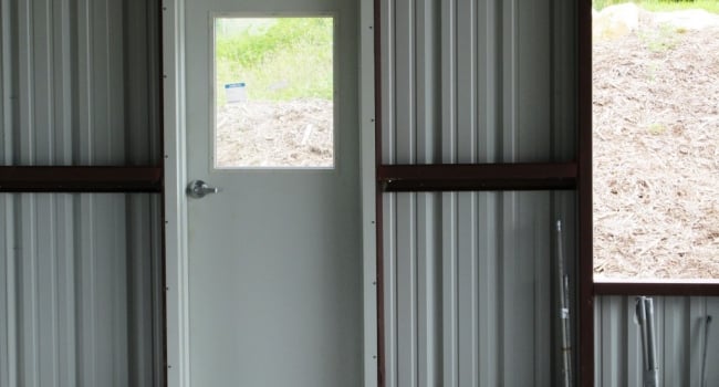 metal building 4070 personnel door with lever lockset