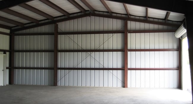 steel building post and beam endwall cable bracing