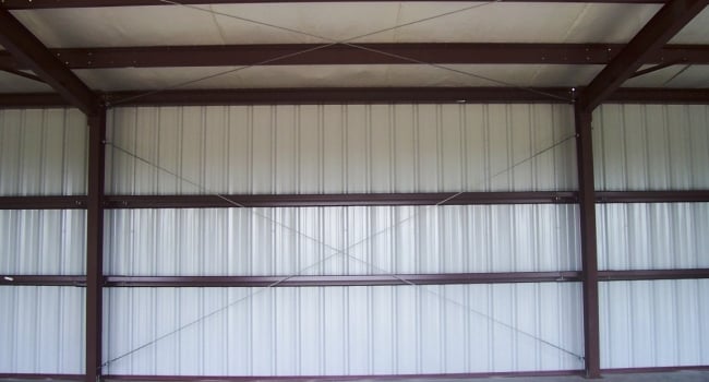 metal building cable bracing x braching
