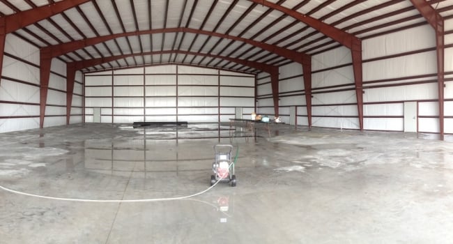 insulated gable symmetrical aviation metal building