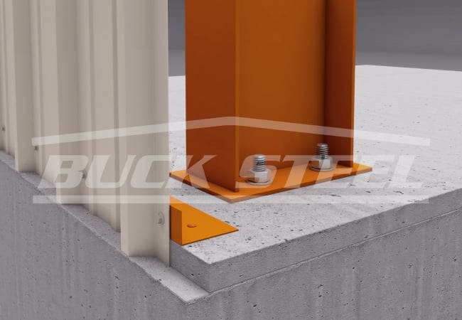 base angle with concrete notch