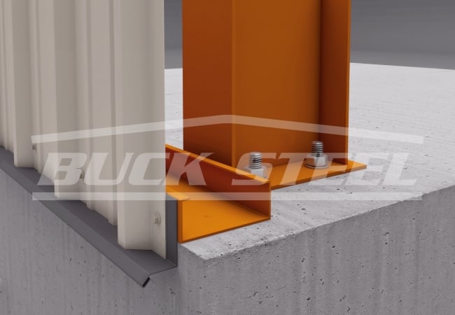 base channel with flashing