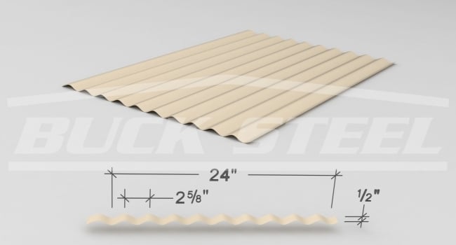corrugated metal wall panel