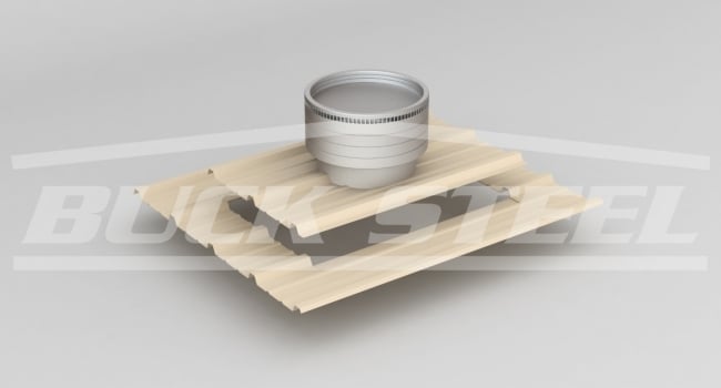 metal building circular vent with bird screen