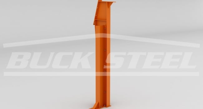 metal building fixed base wind column bracing