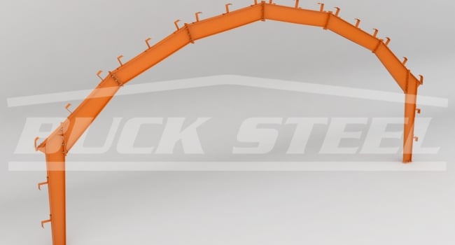 steel building gambrel frame