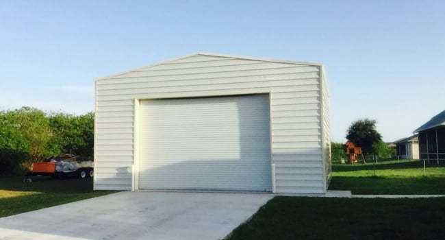 metal garages with horizontal siding