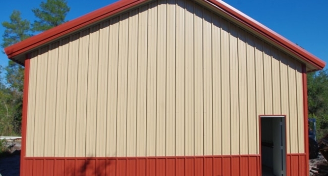 metal garages with horizontal siding