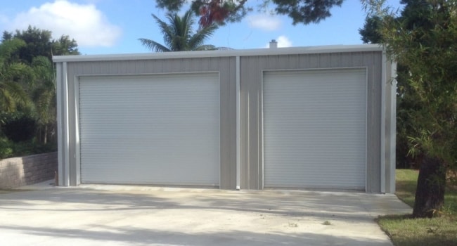 metal garages with horizontal siding