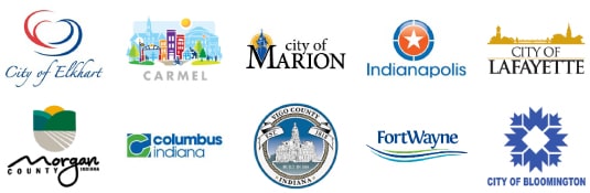 indiana county and city logos