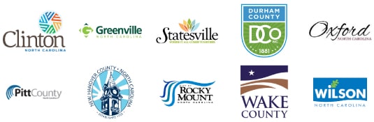 north carolina county and city logos