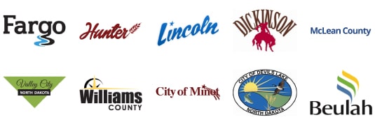 north dakota county and city logos