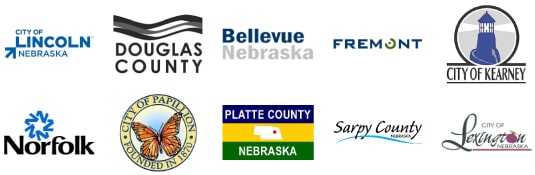 nebraska county and city logos