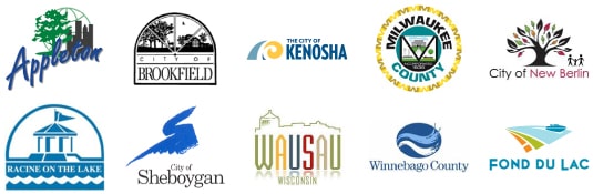 wisconsin county and city logos