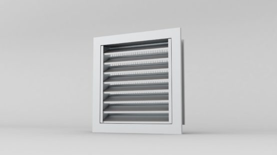 Steel building adjustable, galvalume, wall louver vent.