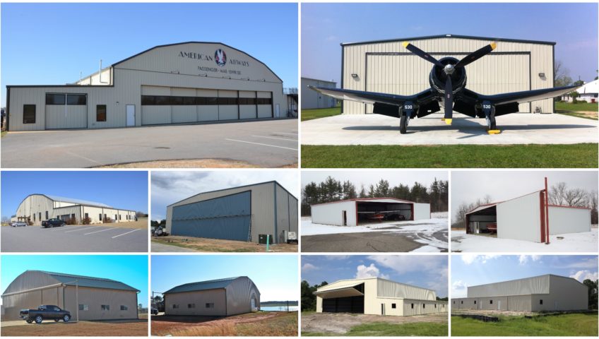 steel aircraft hangar photo gallery collage