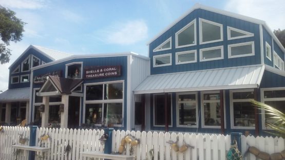 Retail metal building nautical gift shop.