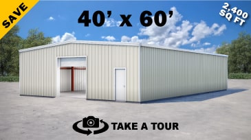 Click to Take A Tour! 40x60 Metal Buildings for Sale