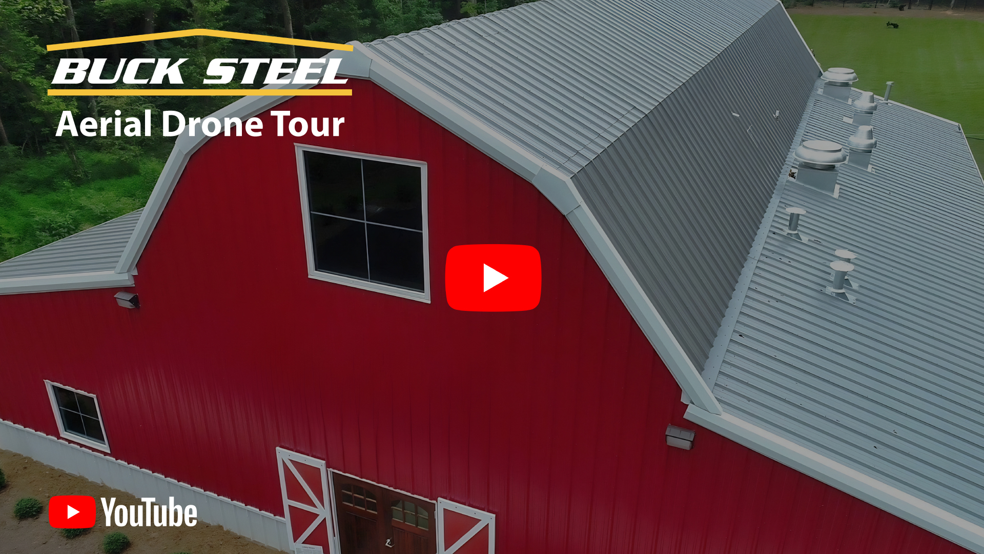 Retail Metal Barn Aerial Tour